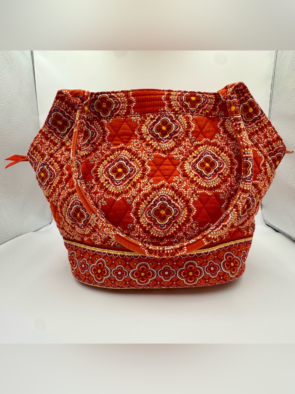 Vera Bradley Angle Tote Bag in Retired Paprika - Picture 2 of 16